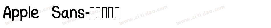 Apple Sans字体转换